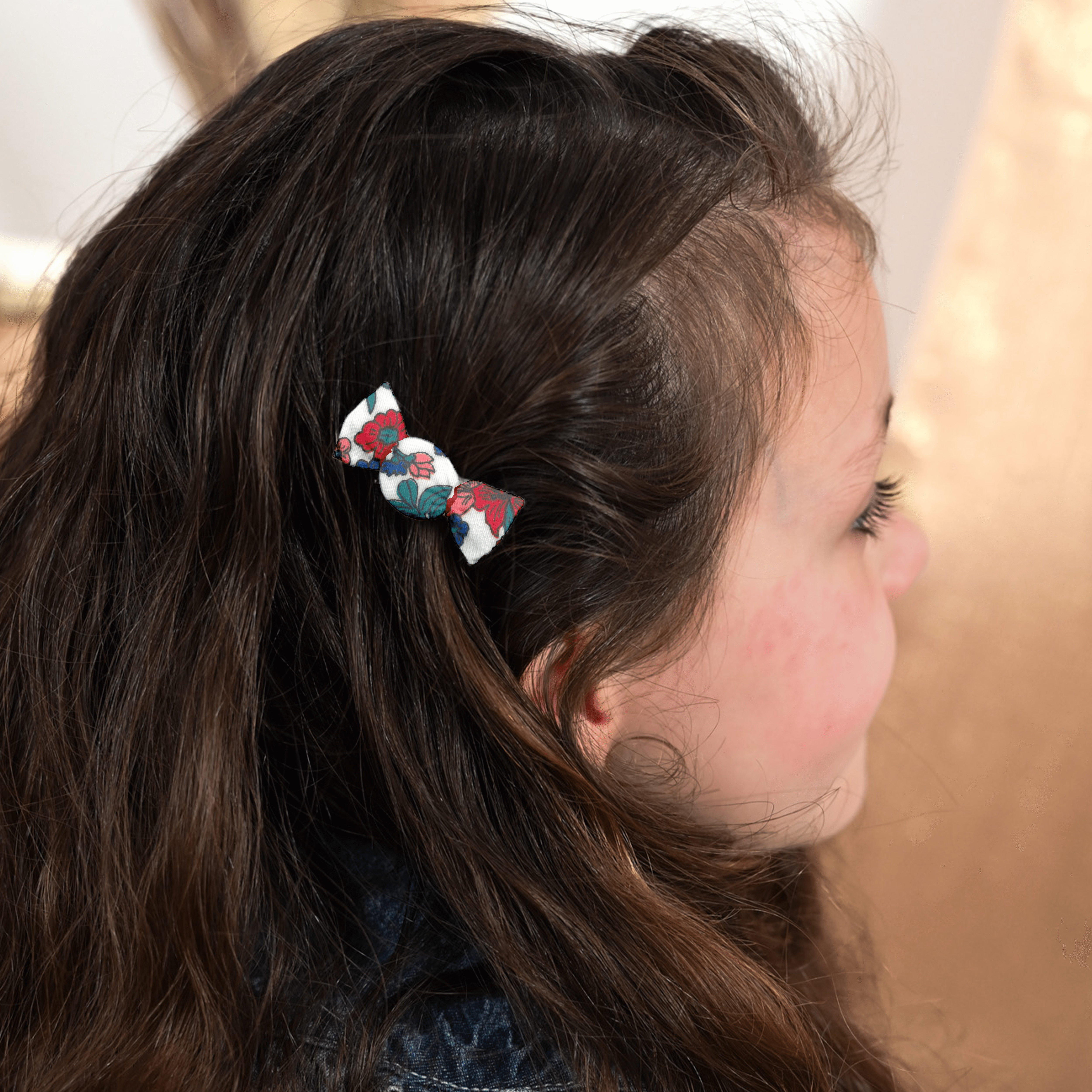 Petite Barrette Mini Bonbon Prairie Fleurie
