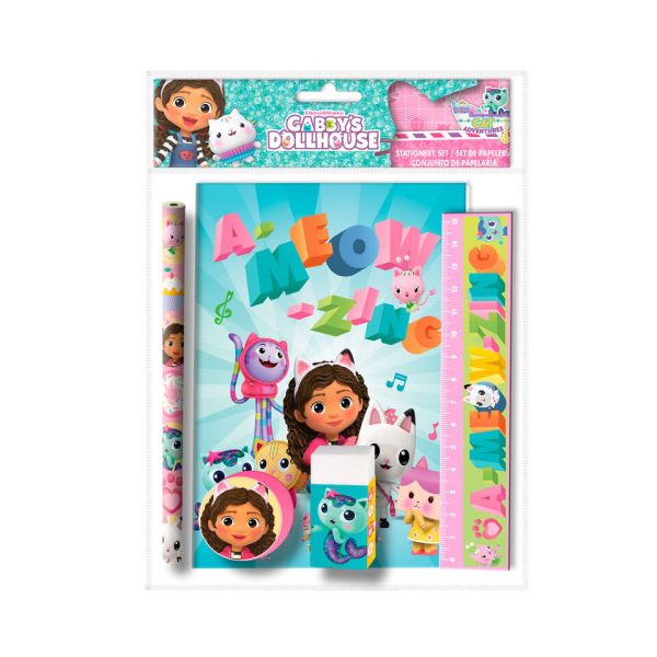 Kids Euroswan Set de Papelaria 5 Peças Gabby Dollhouse