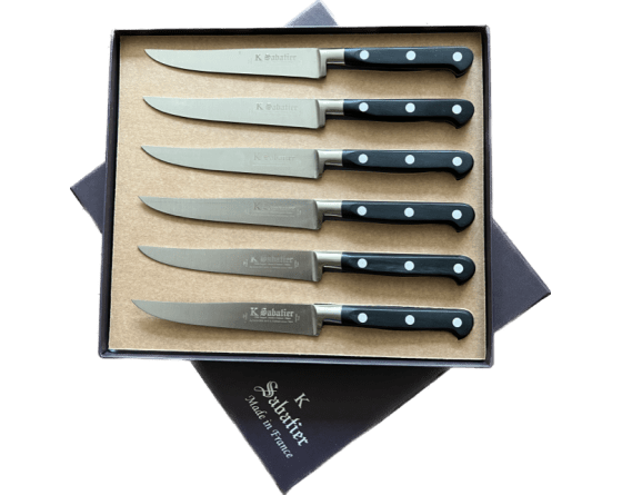 Coffret de 6 Steaks 13 cm Authentique Couteaux de cuisine professionnel