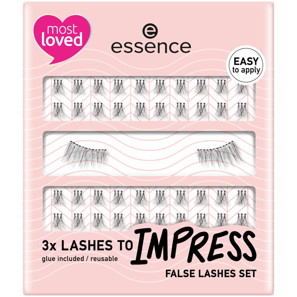 essence 3x LASHES TO IMPRESS False Lashes Set01 Hey pretty lashes!