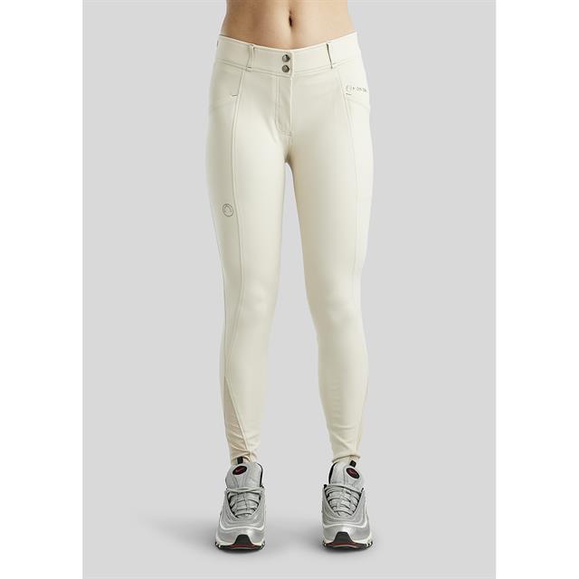 Paardrijbroek Montar MOZida Refined Gun Metal Knie Grip Beige