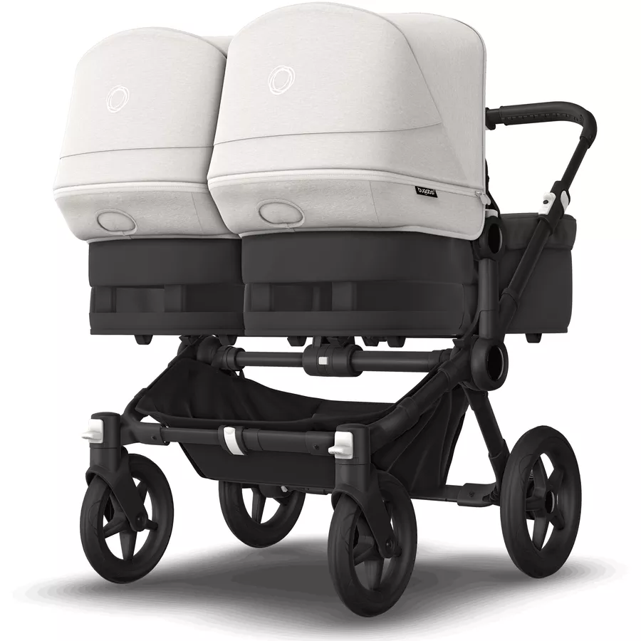 bugaboo Zwillingswagen Donkey 5 Twin Complete BlackMisty White