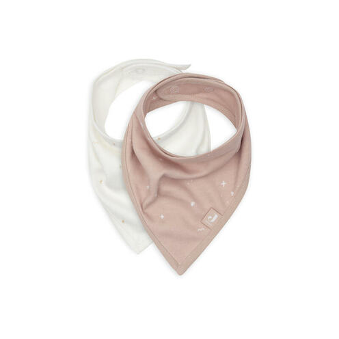 Lot de 2 bavoirs bandana Twinkling - Wild rose - JOLLEIN