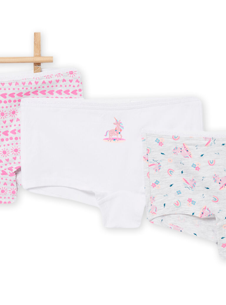 Lot de 3 shortys assortis enfant fille