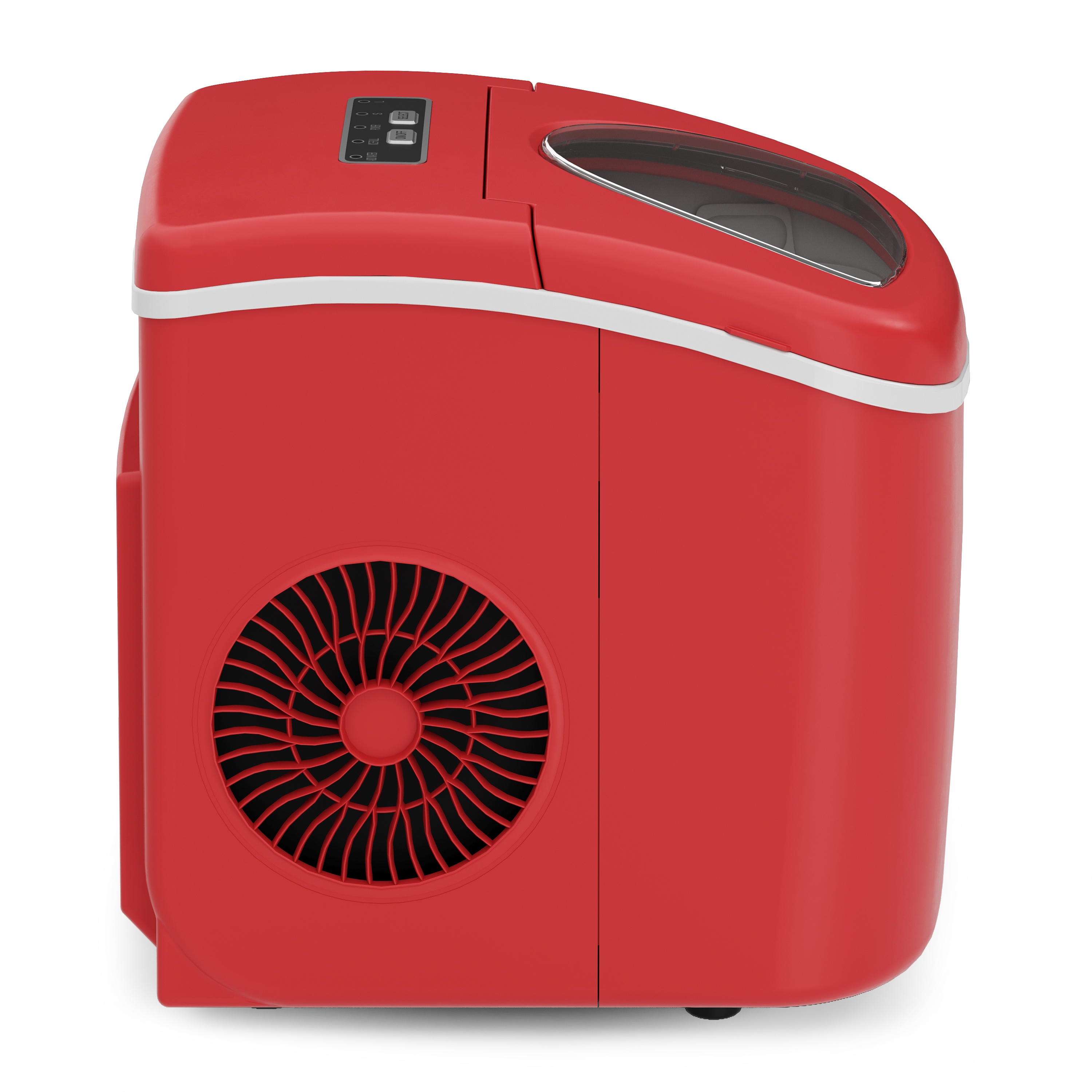 Eiswürfelmaschine rot 1.2L - 12 kg / 24 h