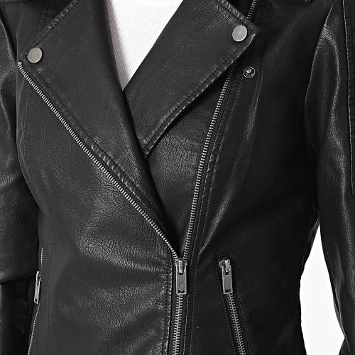 Veste Biker Femme Rebel Noir