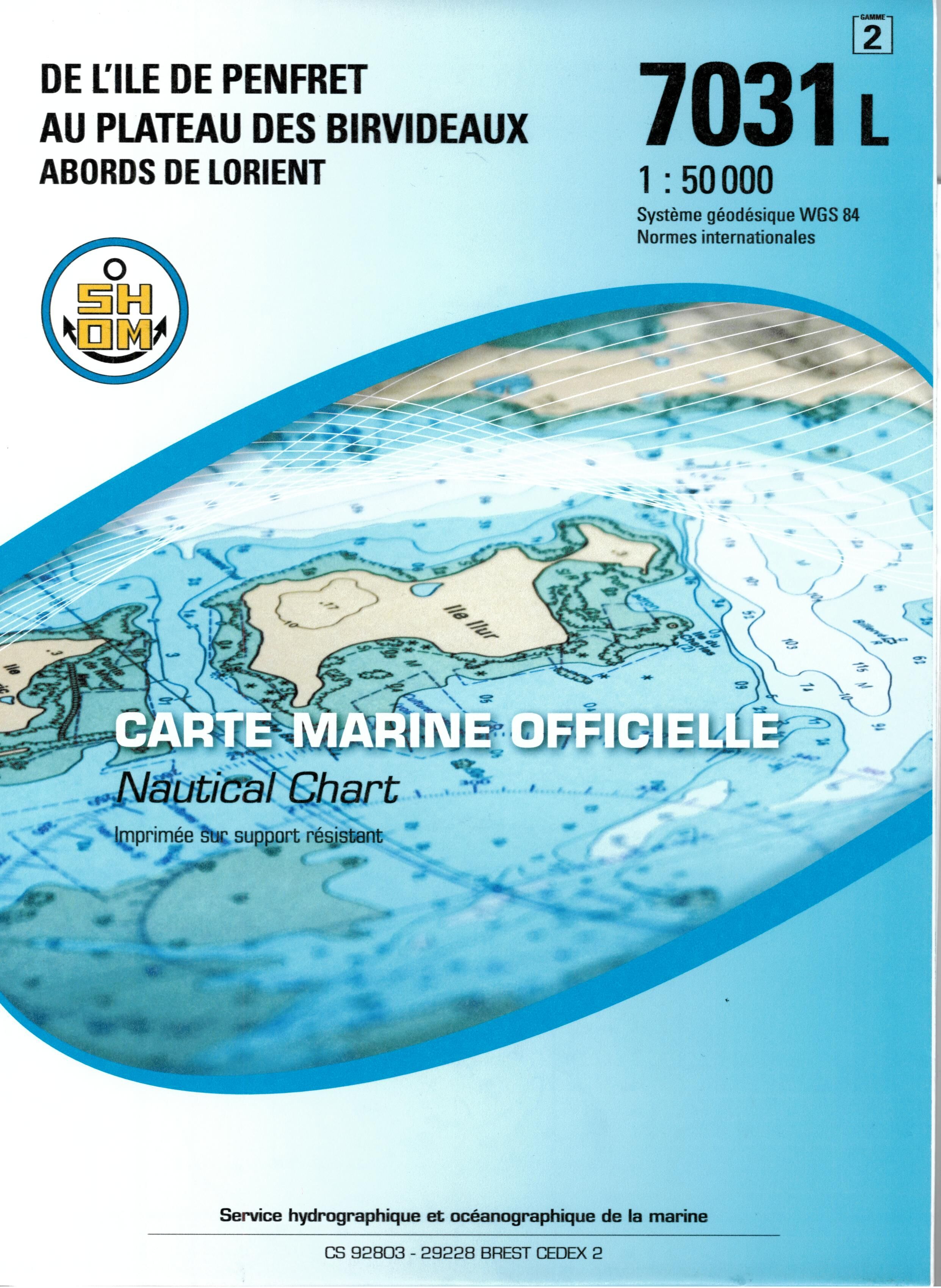 EPSHOM - 7031L DE L ILE DE PENFRET