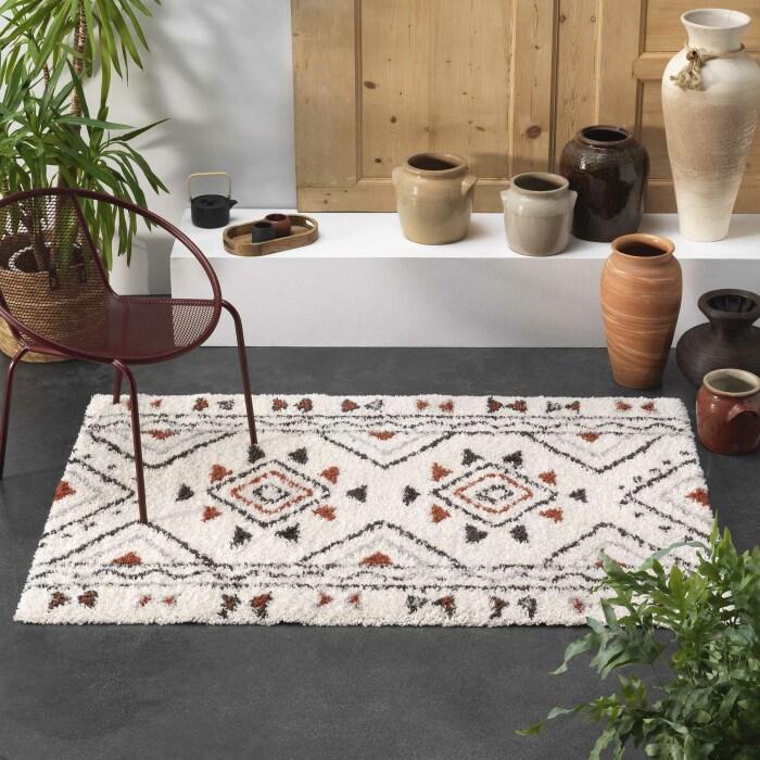 TAPIS RECTANGLE 60X110CM SAHARIENNE BEIGE
