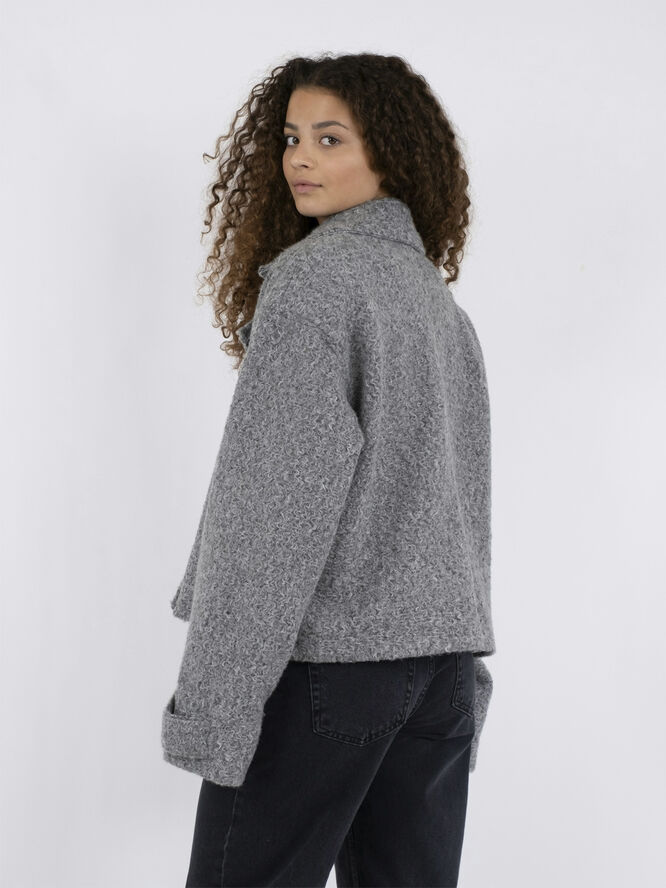 Neo Noir Sandra Soft Jacket Grey melange
