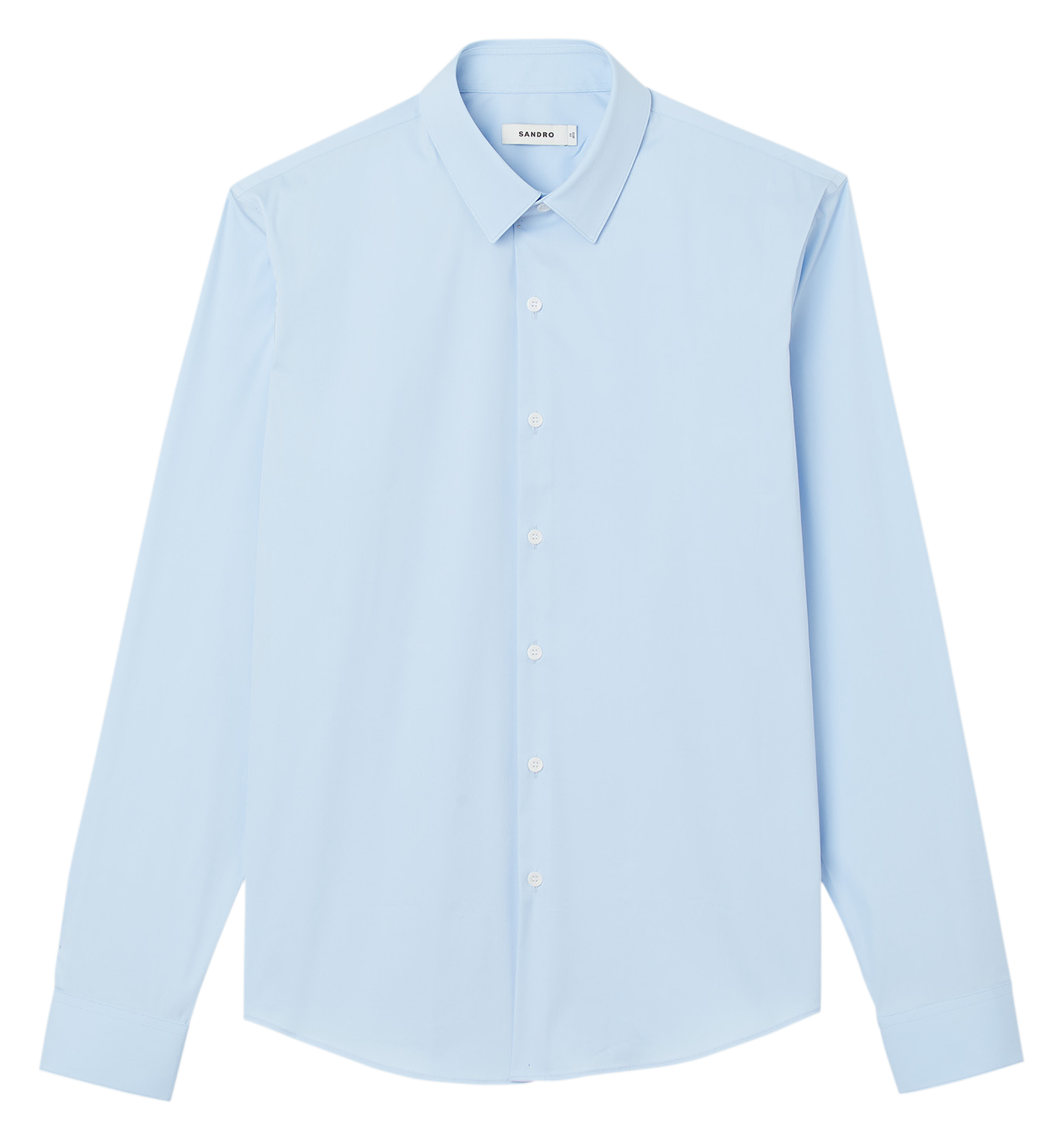 Chemise slim-fit en coton stretch | Bleu