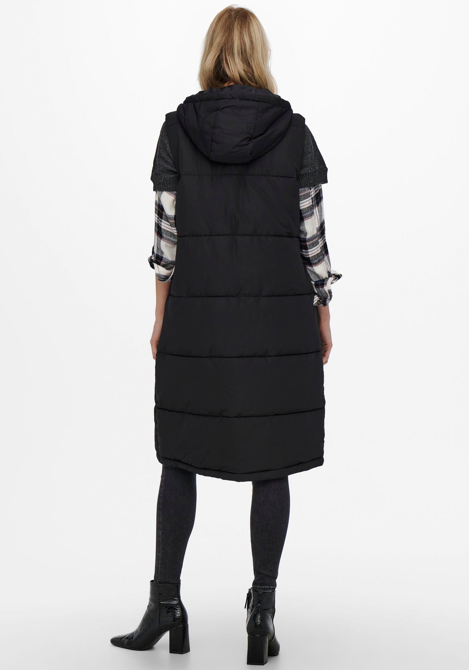 ONLY Steppweste »ONLALINA LONG WAISTCOAT OTW NOOS«
