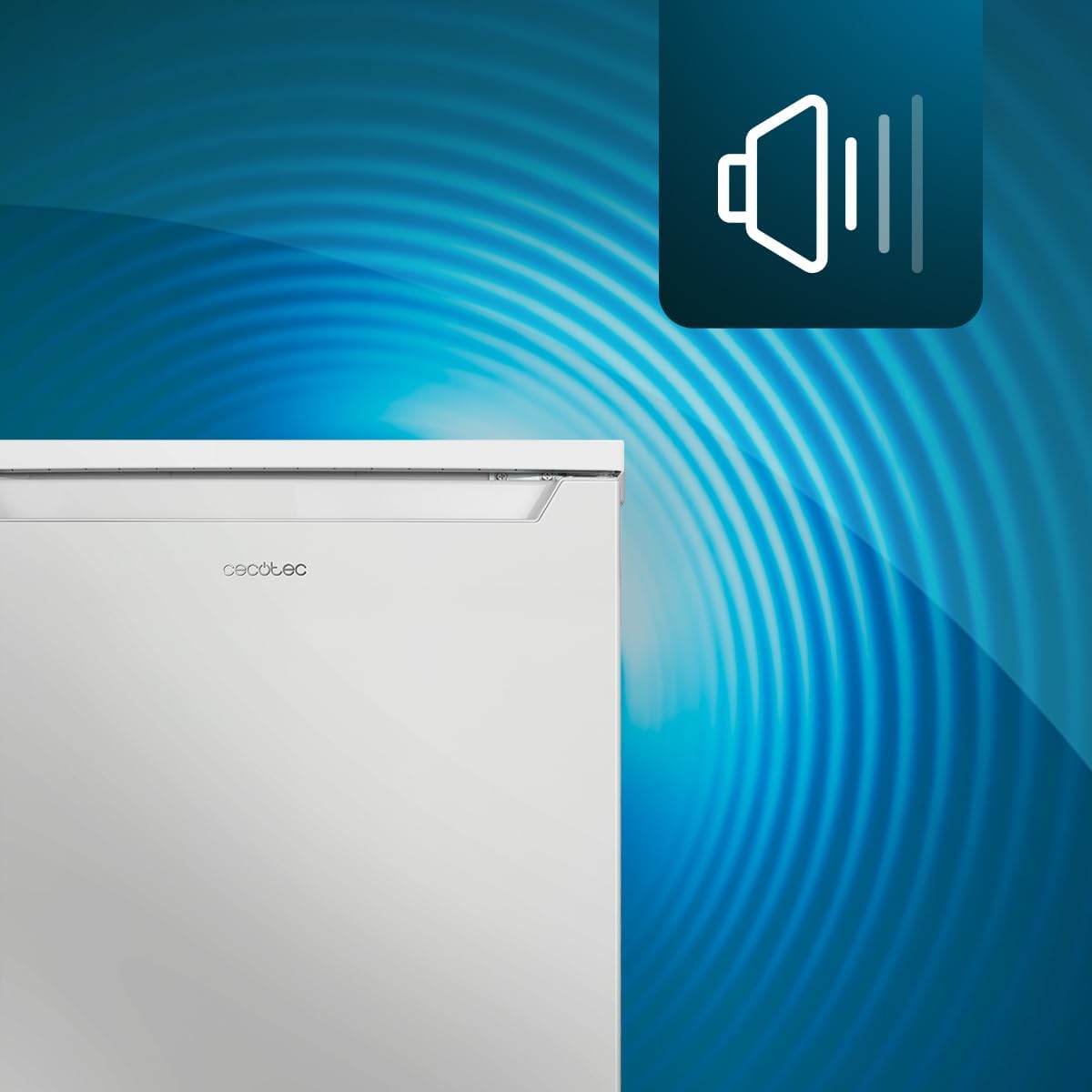 Cecotec Mini Réfrigérateur 107 L Bolero CoolMarket TT 107 White, Classe Énergétique E, Économie d'Énergie, Porte Réversible, Tiroir Congélateur, Faibl