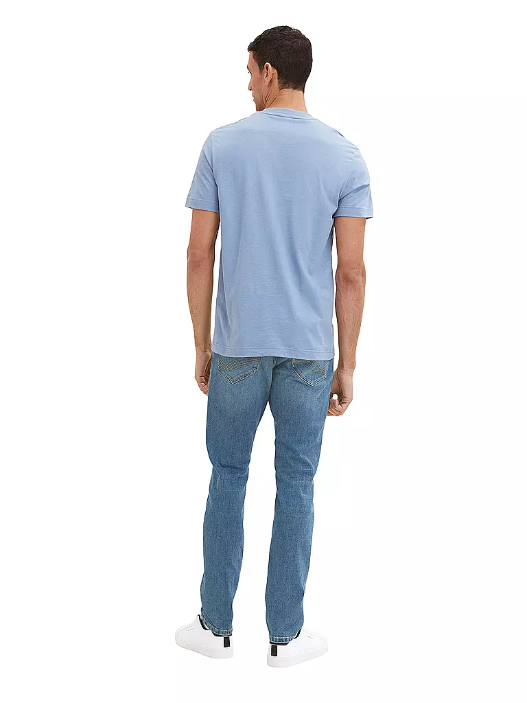 TOM TAILOR T-Shirt Regular Fit hellblau