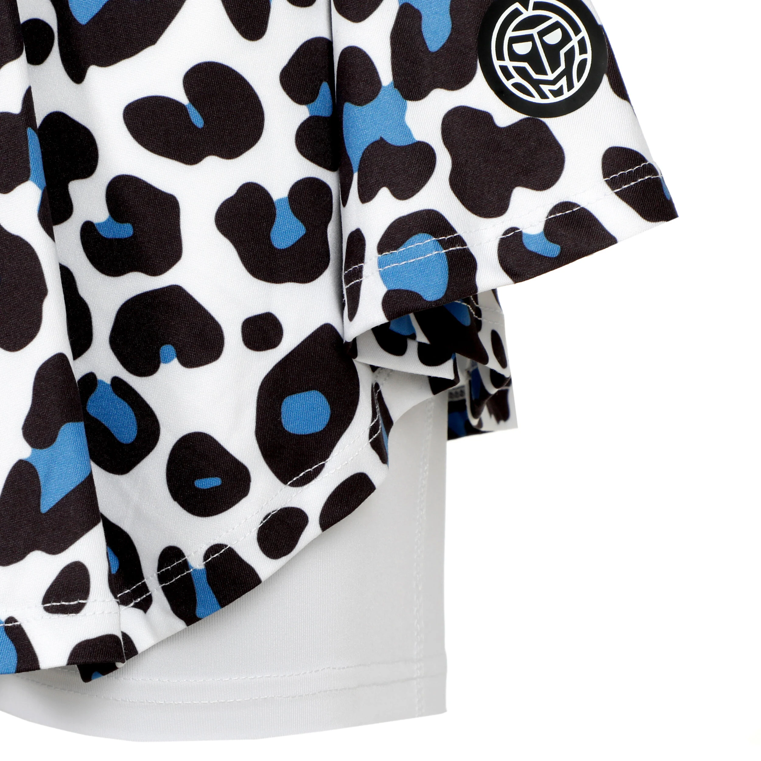 BIDI BADU Leoparty Styles Printed Wavy Jupe Femmes - Blanc , Noir