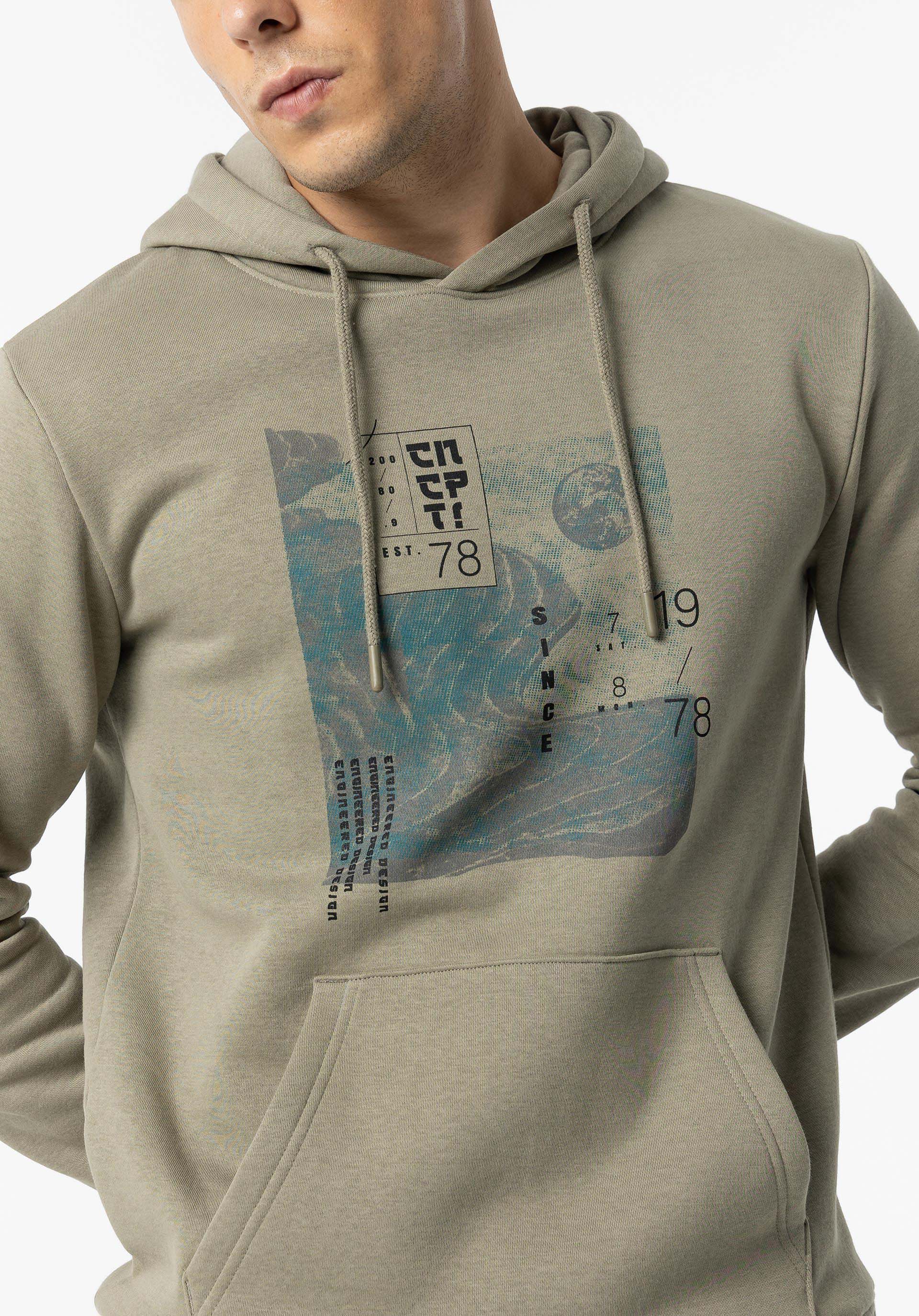 Hoodie com Estampado Frontal