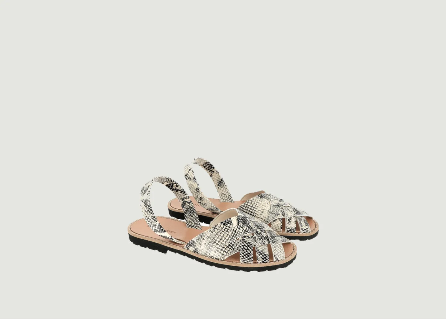 Sandales Avarca Compostelle Reptile Minorquines