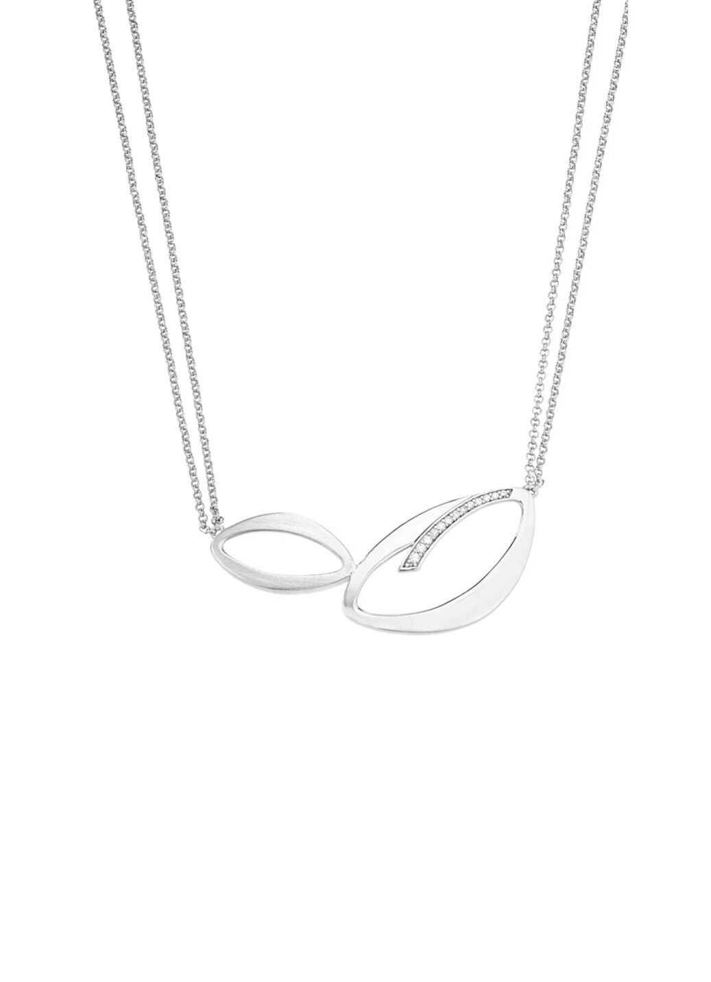 Moderne Halskette mit Zirkonia