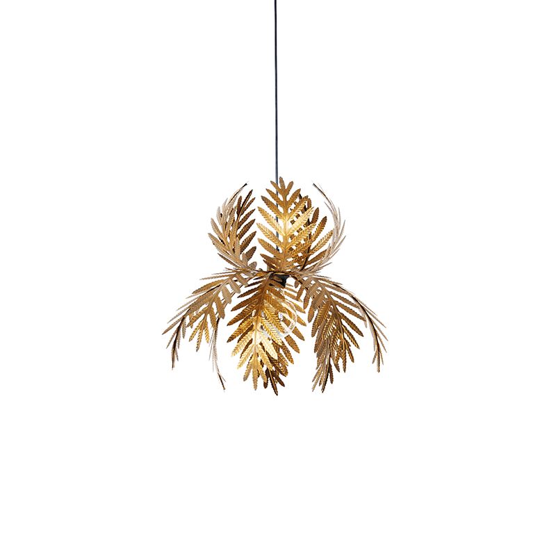 Vintage hanglamp goud veren - Botanica