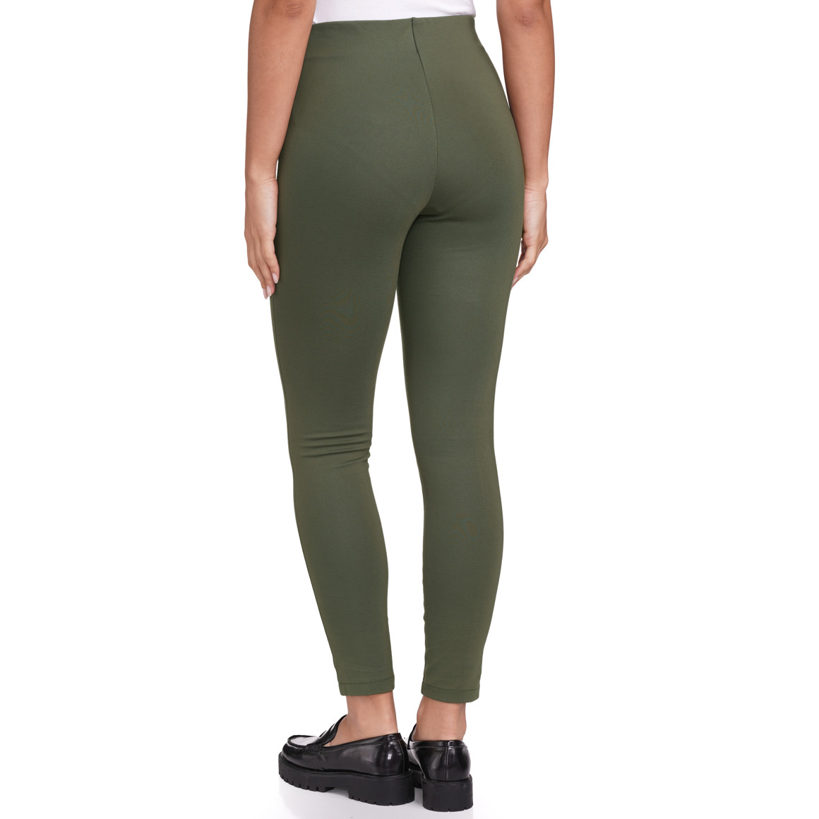 Gina Benotti Damen Jeggings mit Zierknöpfen dunkelgrün