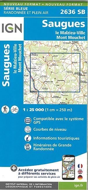 IGN - 2636 SB SAUGUES 1 25 000