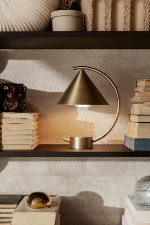 Ferm Living Meridian tafellamp LED oplaadbaar zwart