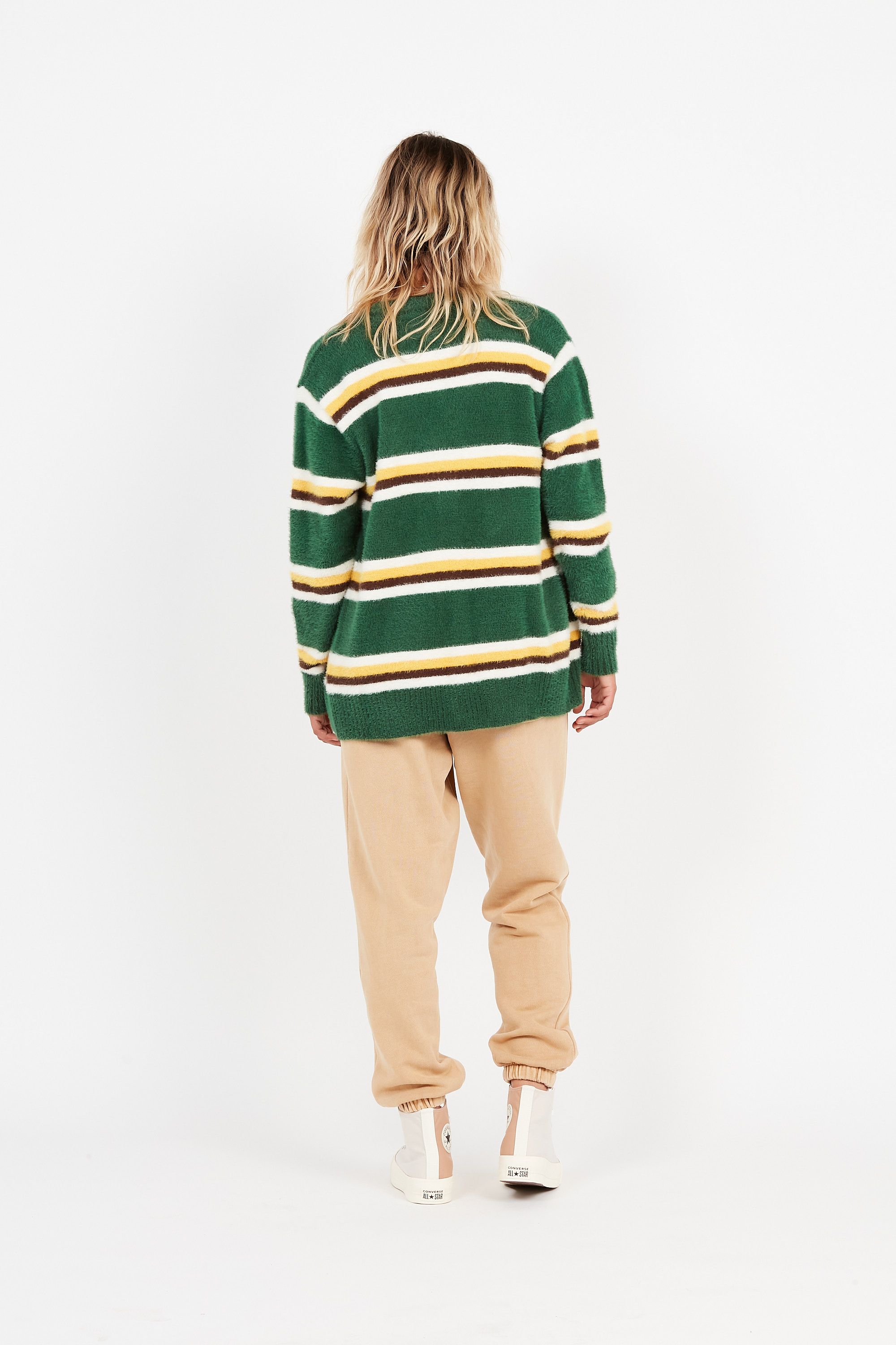 HUF Pull WO 1984 MOHAIR STRIPE Vert