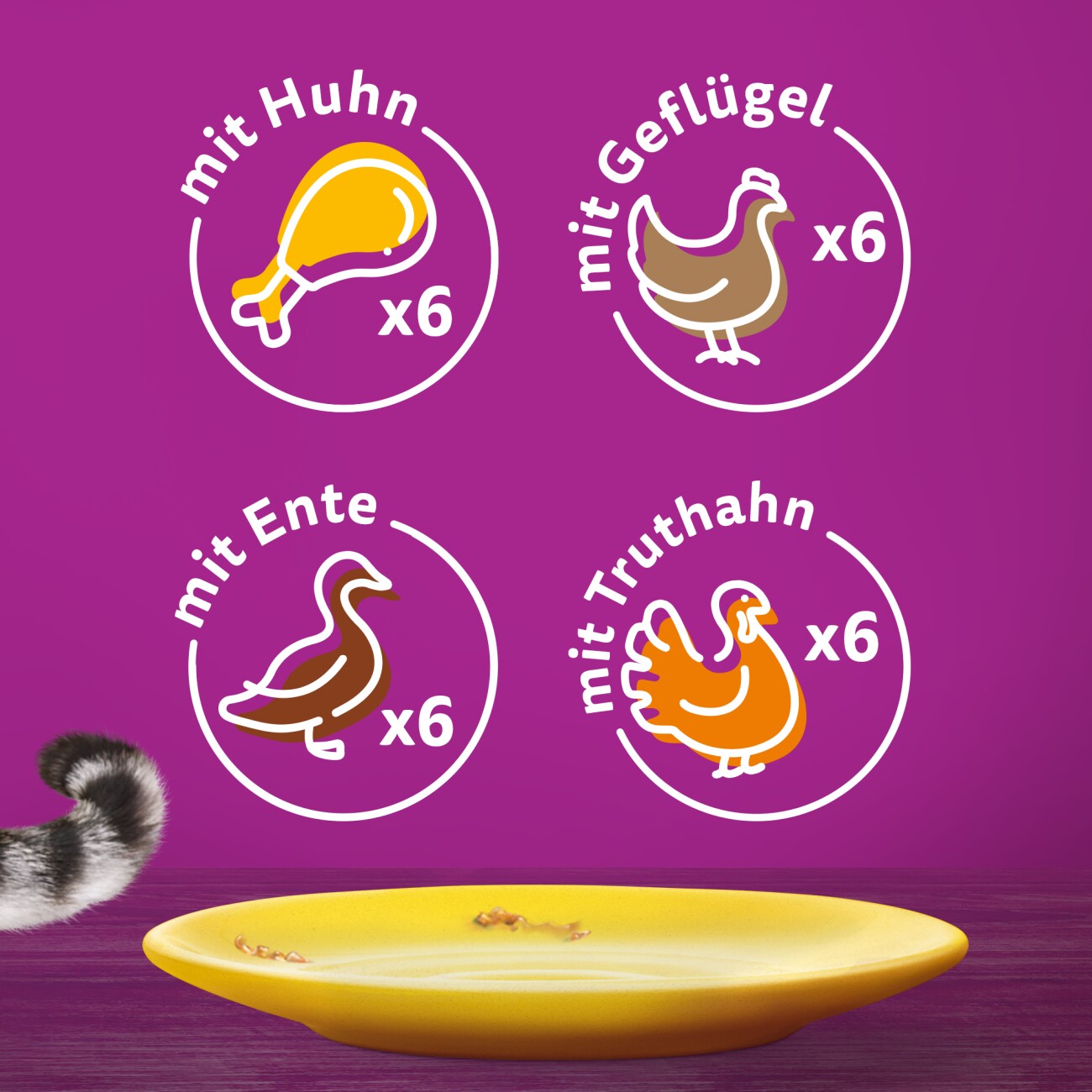 Whiskas Multipack 7+ Geflügel Auswahl in Sauce 24 x 85g