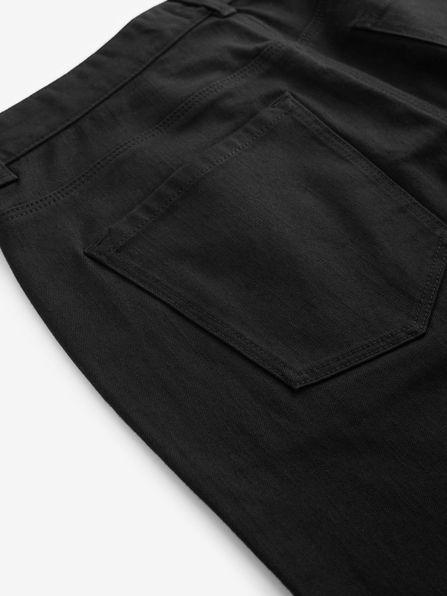 Effen zwart - Klassieke stretchy Jeans met relaxed fit