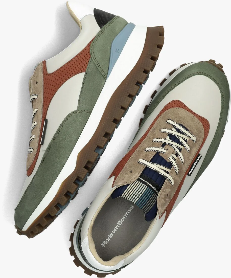 FLORIS VAN BOMMEL groene floris van bommel lage sneakers sfm-10157