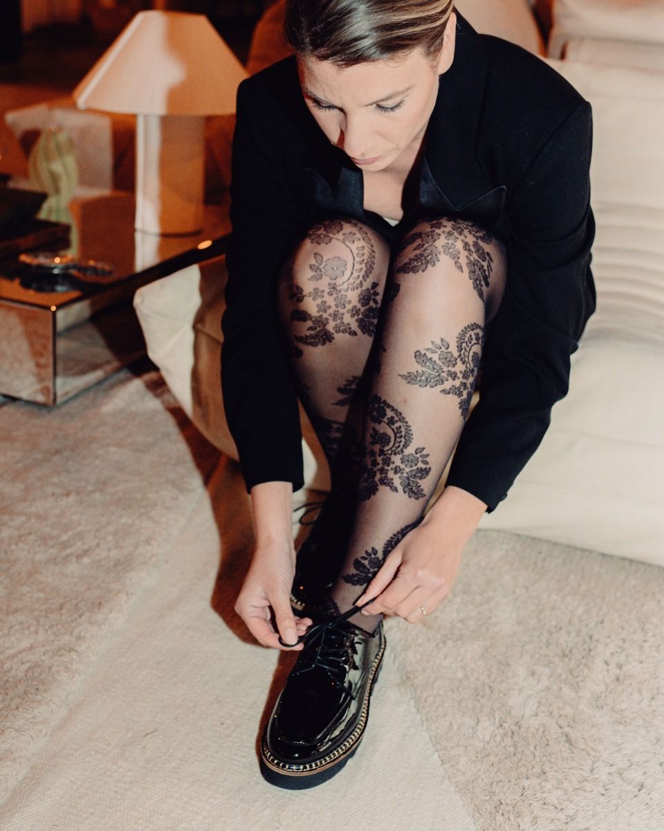 Di Lauro Vilene Zwart Dames Veterschoenen