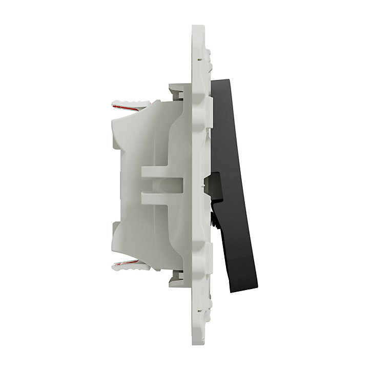Mécanisme interrupteur va-et-vient + poussoir Schneider Electric Odace anthracite