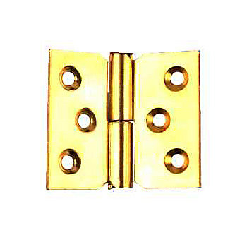 Lot de 2 paumelles laitonées 60 x 40 mm droite