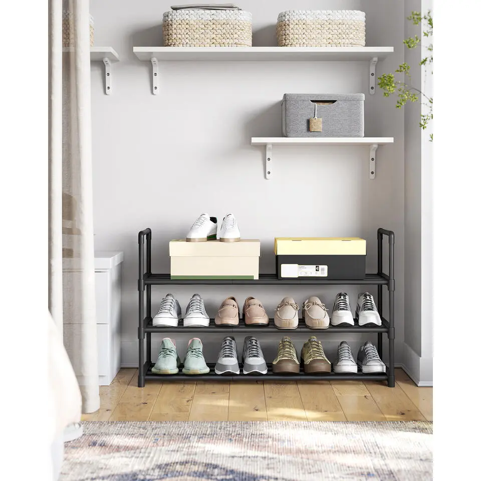Songmics Schoenenrek Pedri - 92 x 30,5 x 55 cm - Zwart