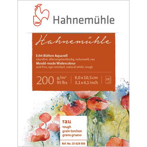 HAHNEMÜHLE Echt-Bütten Aquarell 200 Aquarellblock