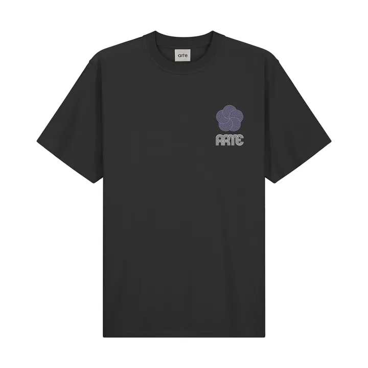 Arte Antwerp T-shirt Circle Flower | Noir