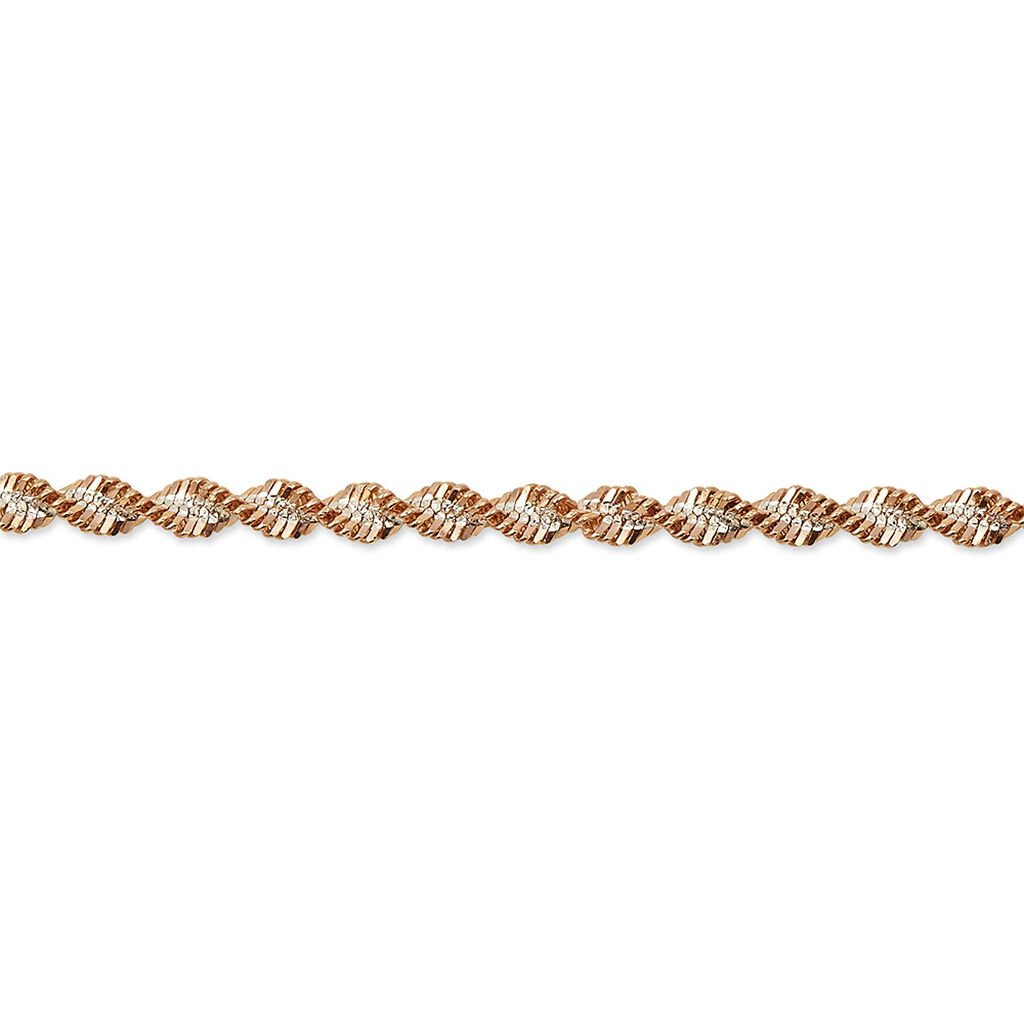 Bracelet Abie Torsade Argent Bicolore