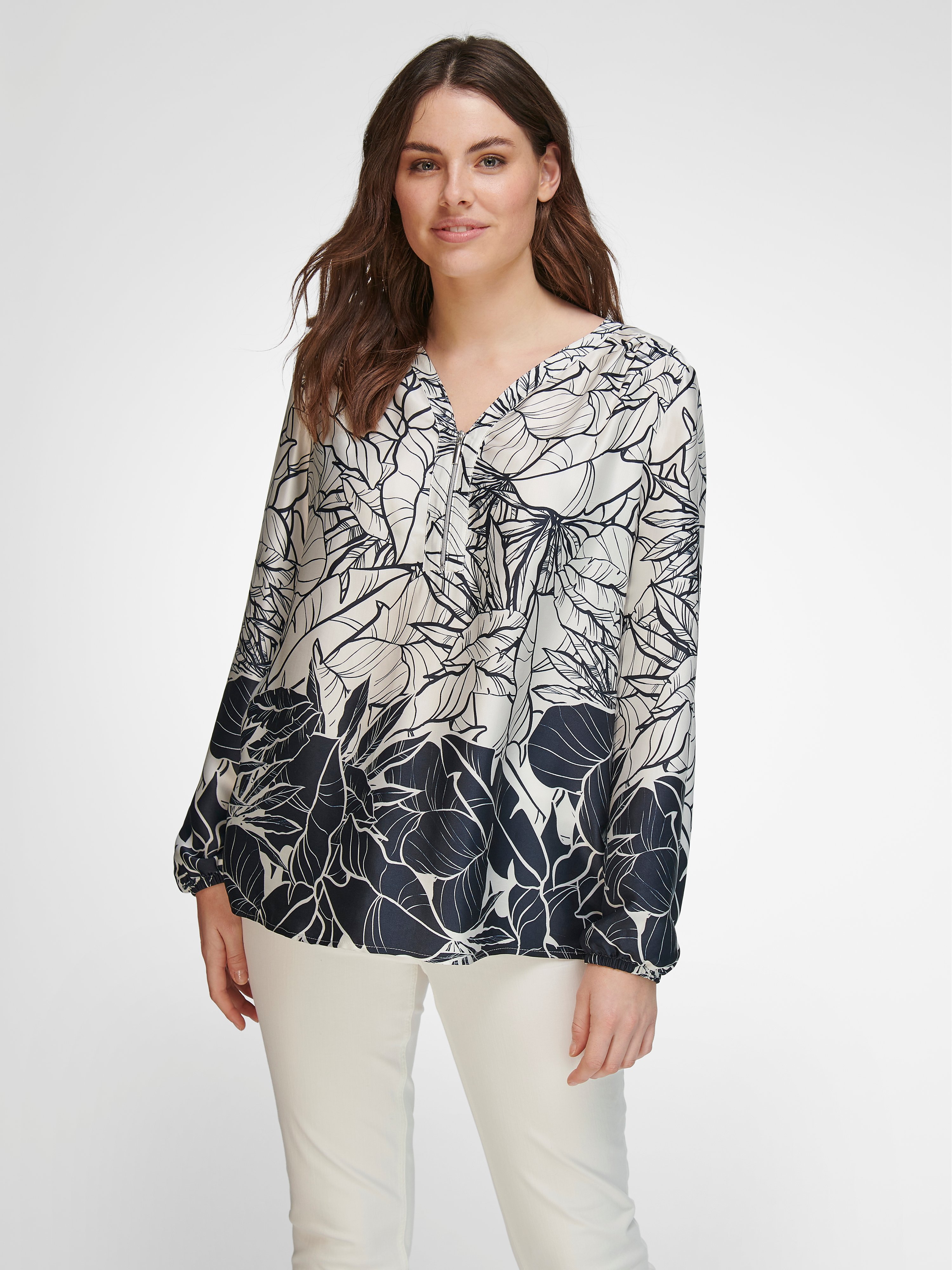 Bluse mit V-Ausschnitt