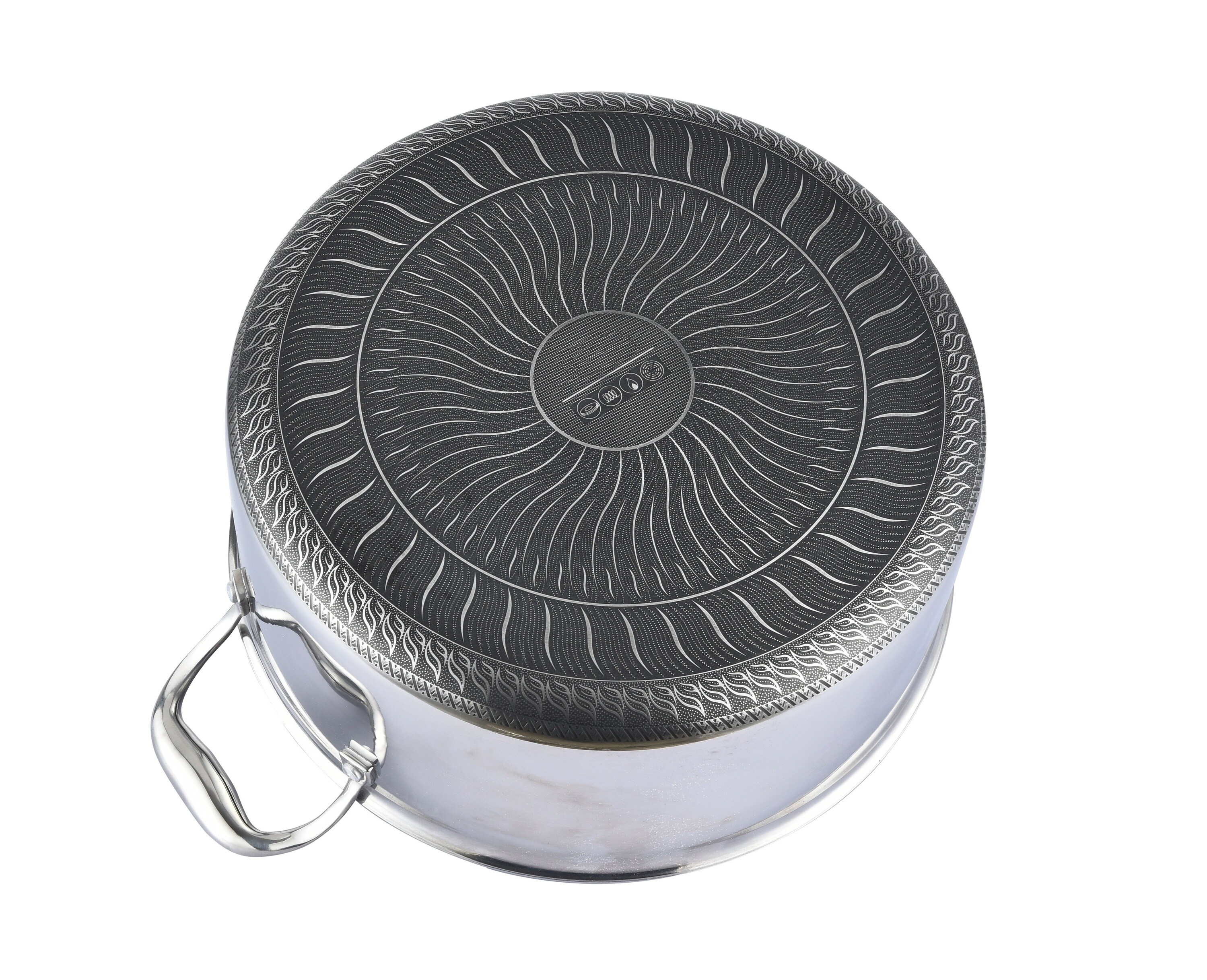 Cheffinger Saucentopf ?20cm 18/10 Edelstahl Wabenstruktur