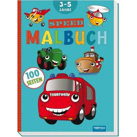Trötsch 100 Seiten Malbuch Speed