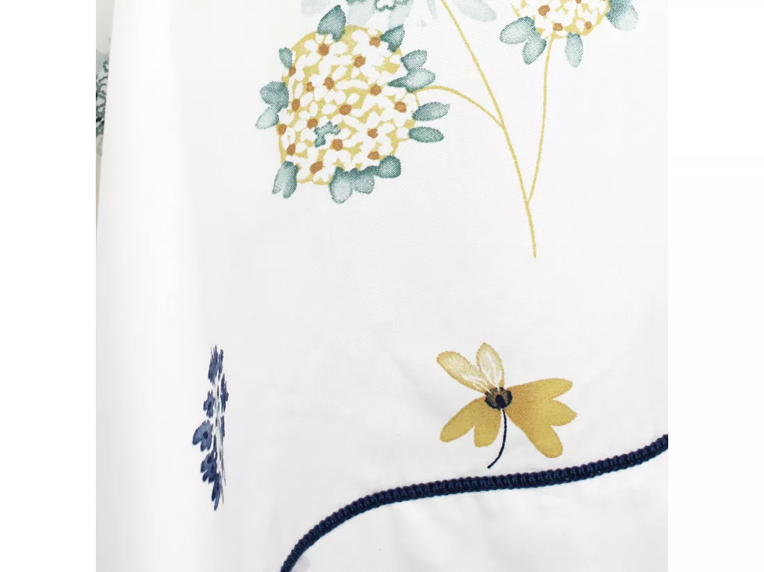 Taie de traversin 140x43 cm Percale pur coton PETITE FOLIE Bleu