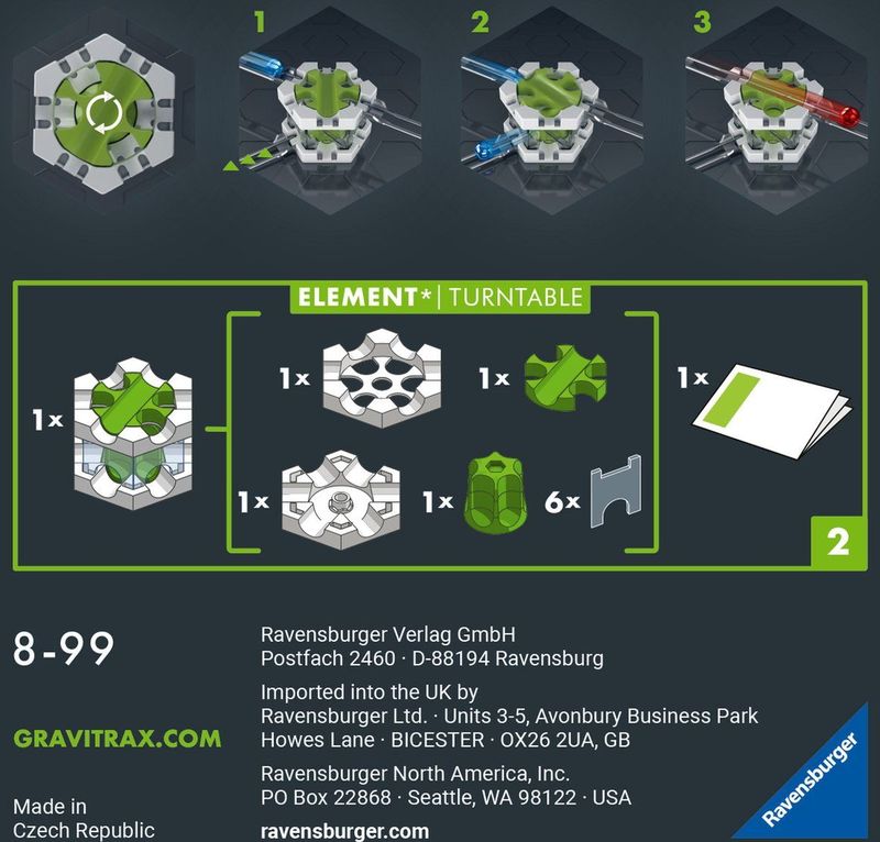 Ravensburger GraviTrax PRO Element Draaitafel - Accessoires - Voor GraviTrax Ballenbaansysteem