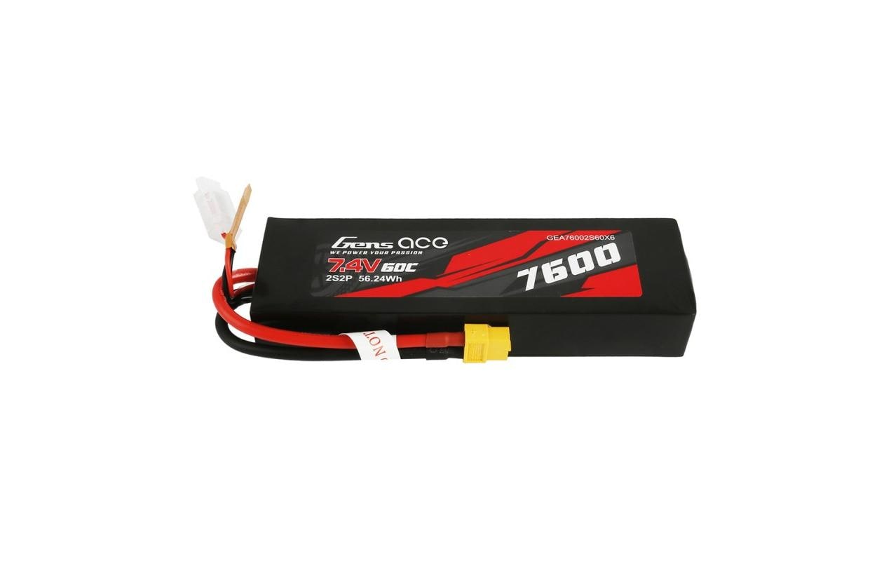 RC-Akku LiPo 7600 mAh 7.4 V 60C G-Tech2S LiPo Akku mit XT60 Stecker