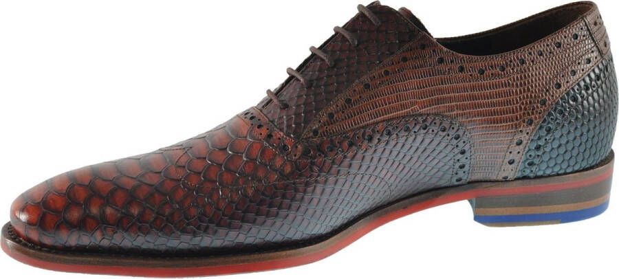 Floris van bommel De Stapper 05.16 Dark Cognac G+ Wijdte Veterschoenen