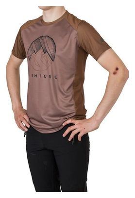 T Shirt Manches Courtes Agu Venture Rouge / Marron