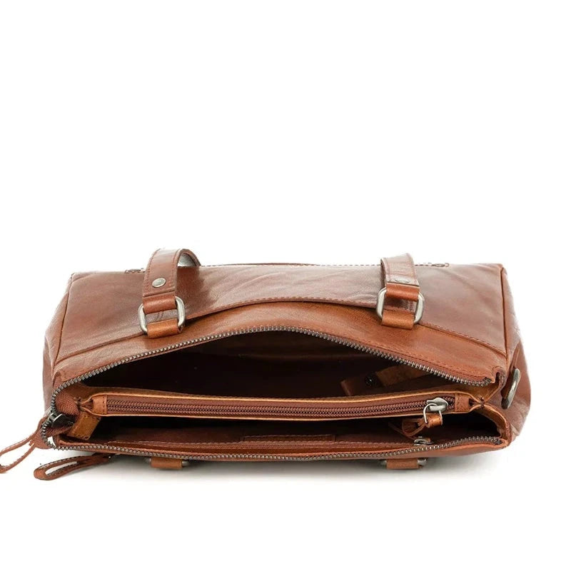 Spikes & Sparrow Bronco Handtas Jeaninne Dark Brown