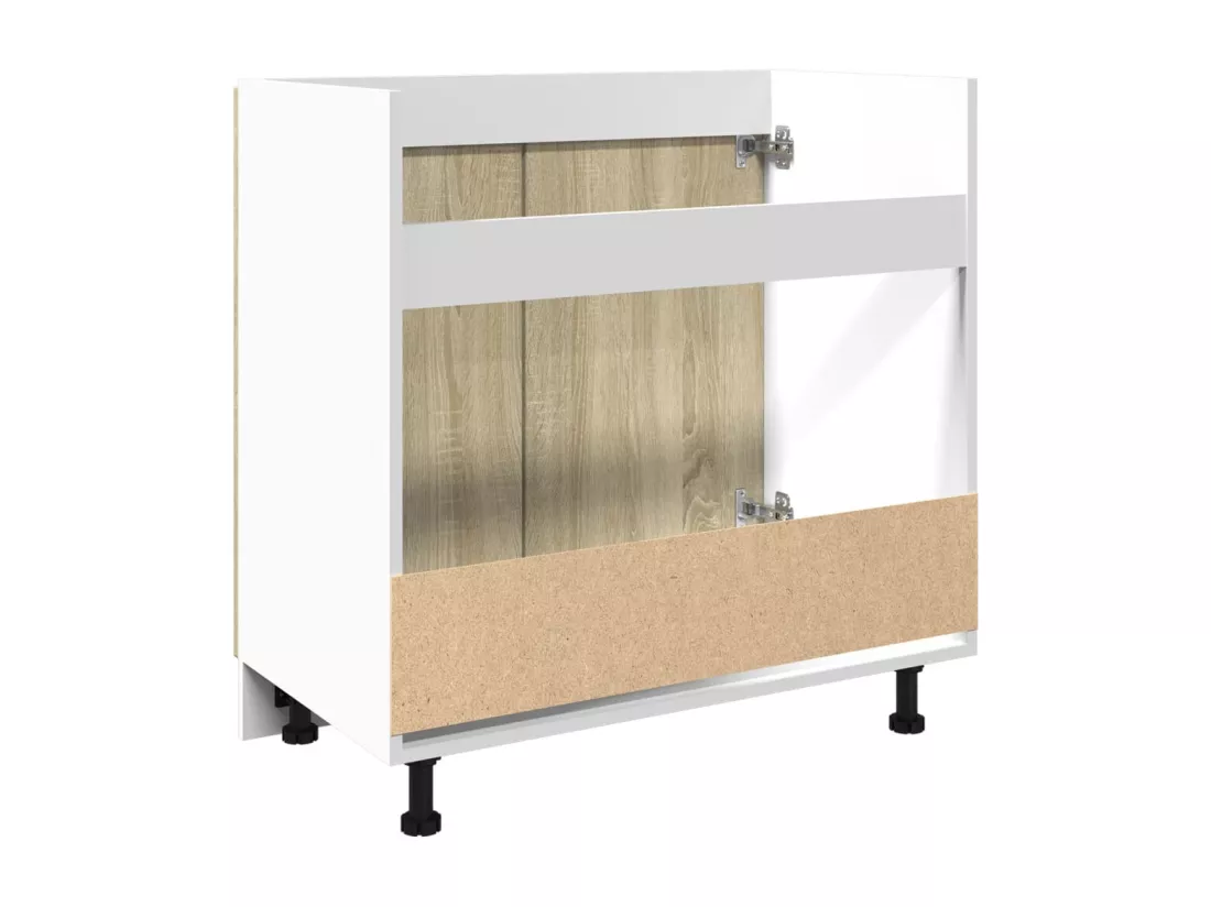 Armoire basse chêne sonoma 80x46x81,5 cm bois d’ingénierie