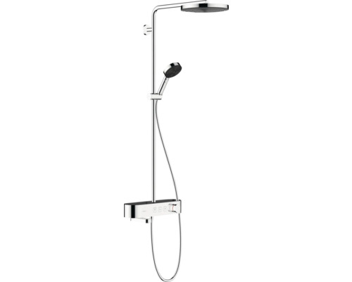 Douchekolom incl. badthermostaat hansgrohe Pulsify S 260 1jet met badthermostaat ShowerTablet Select 400 chroom/grijs 24230000