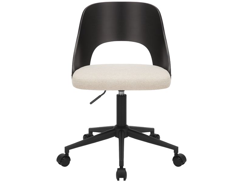 AC Design Bürostuhl Lucy, Schwarz / Weiss Höhenverstellbarer Schreibtischstuhl