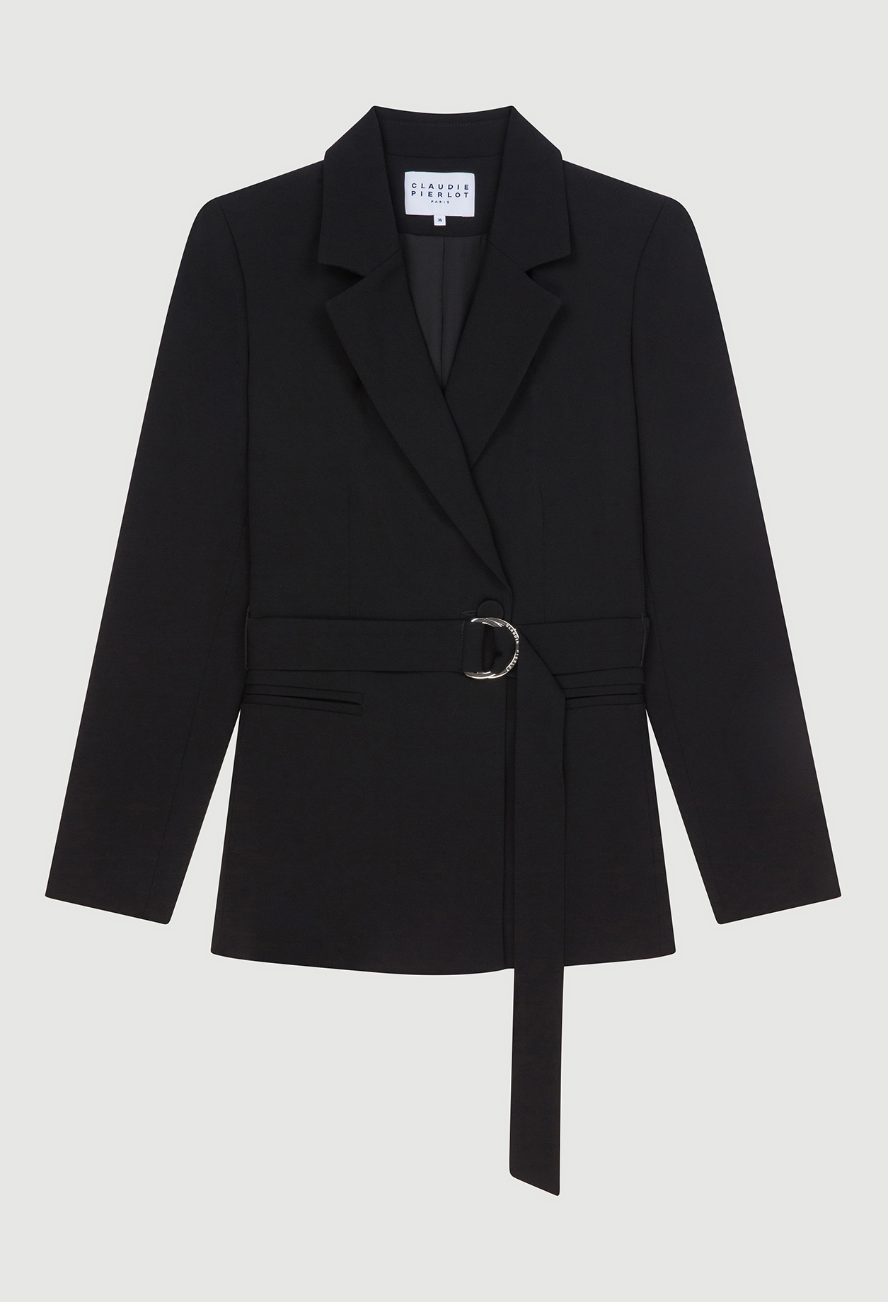 Veste tailleur ceinturee