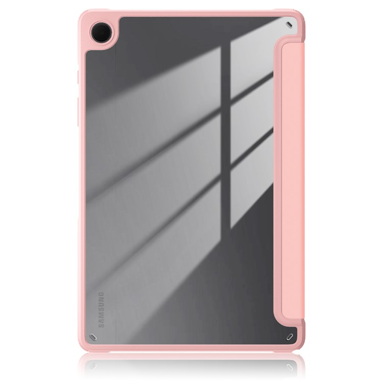 Samsung Galaxy Tab A9  Plus Hybrid Leder Tasche Smart Case Flip Cover Hülle   S-Pen Halterung - Rosa